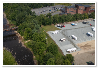 Aerial view of Little Town Campground